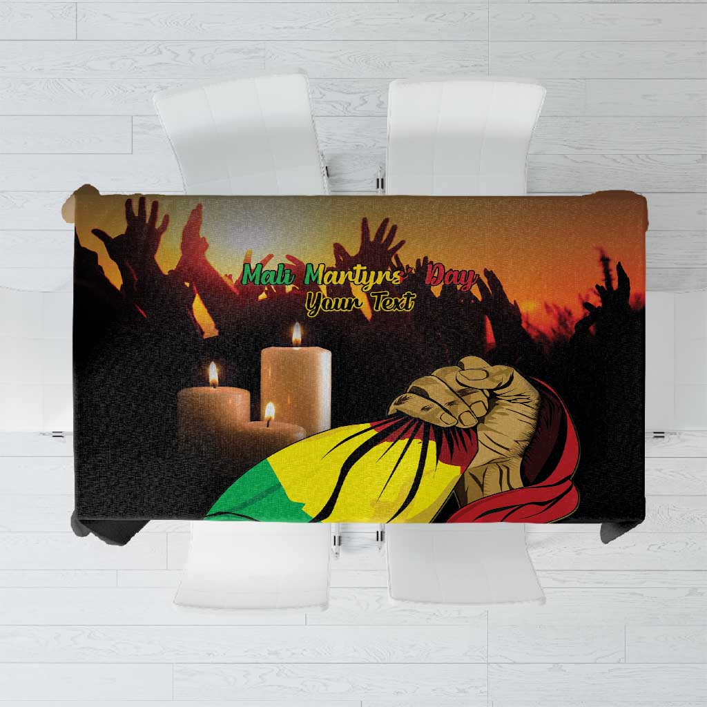 Personalised Proud Mali Martyrs Day In Memory Tablecloth