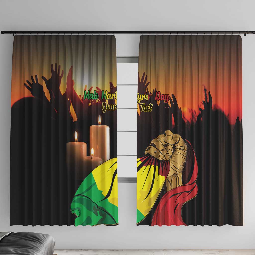 Personalised Proud Mali Martyrs Day In Memory Window Curtain