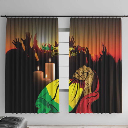 Personalised Proud Mali Martyrs Day In Memory Window Curtain
