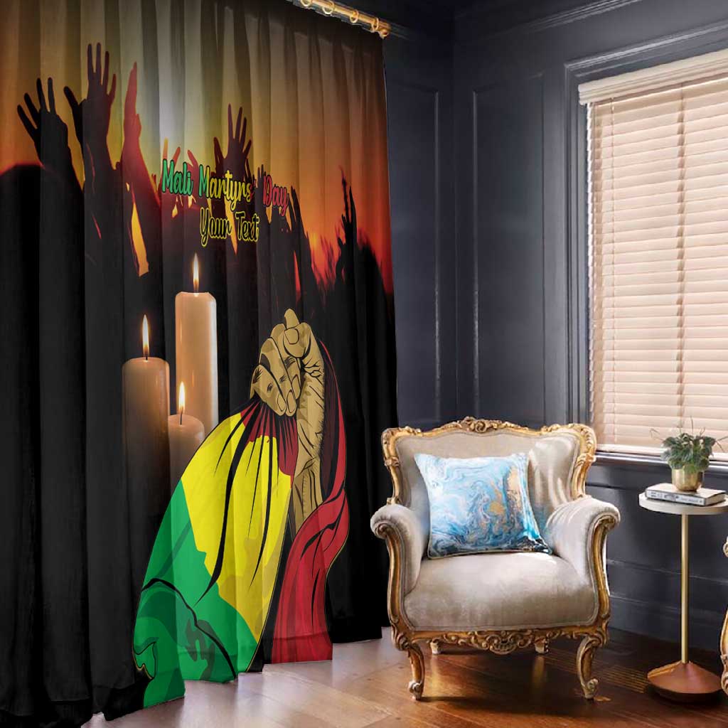 Personalised Proud Mali Martyrs Day In Memory Window Curtain