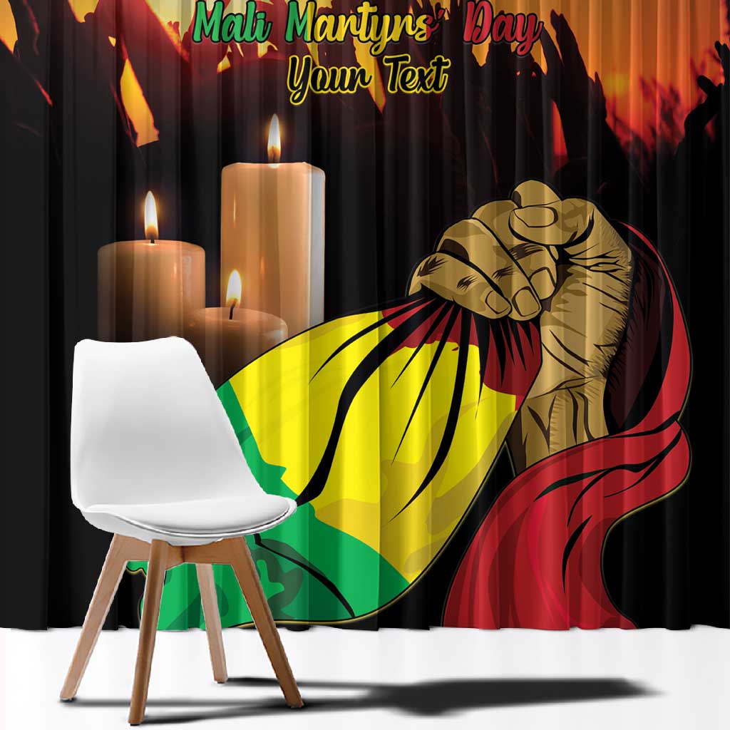 Personalised Proud Mali Martyrs Day In Memory Window Curtain