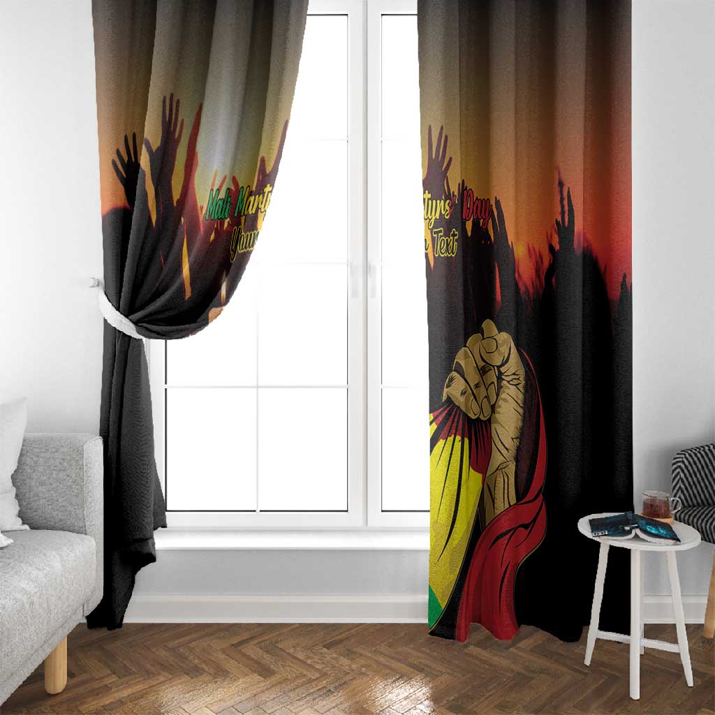 Personalised Proud Mali Martyrs Day In Memory Window Curtain
