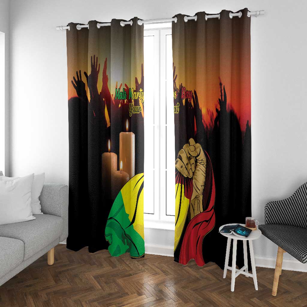 Personalised Proud Mali Martyrs Day In Memory Window Curtain