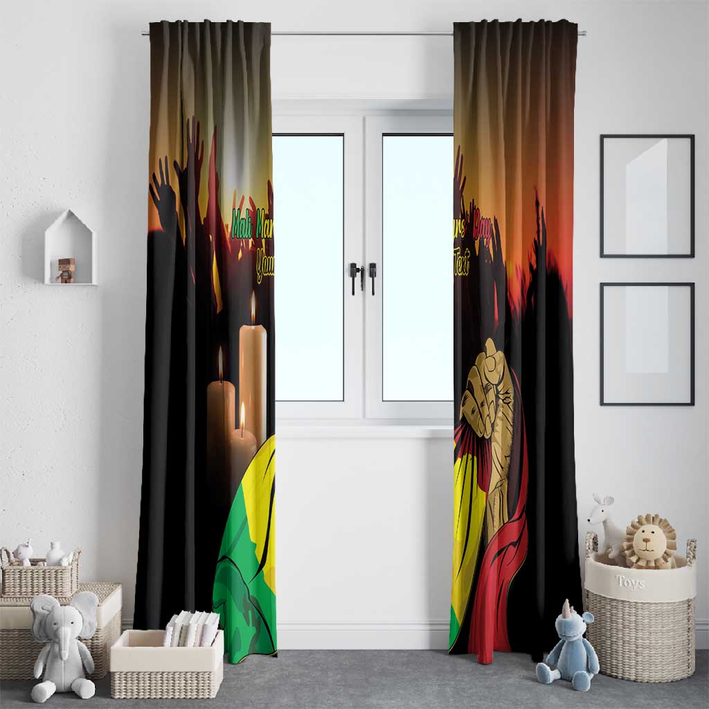 Personalised Proud Mali Martyrs Day In Memory Window Curtain