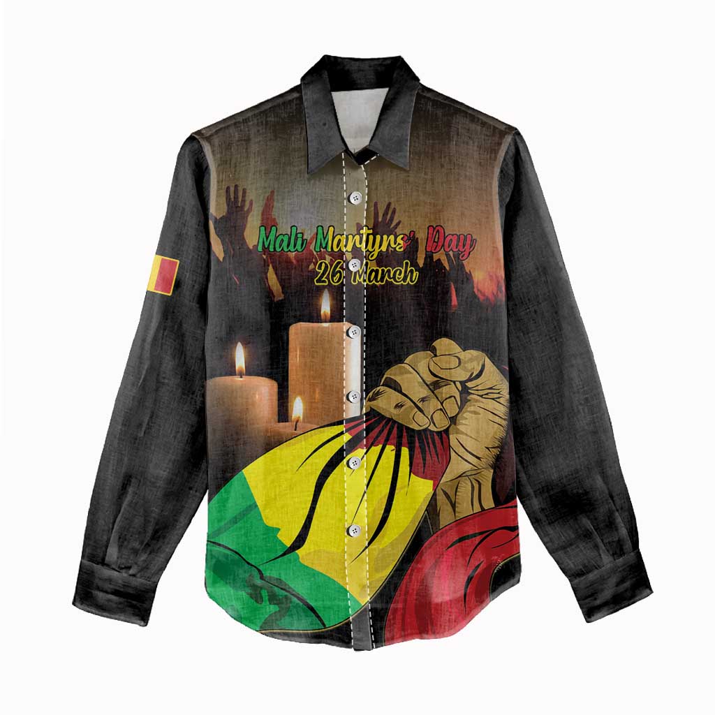Personalised Proud Mali Martyrs Day In Memory Women Casual Shirt