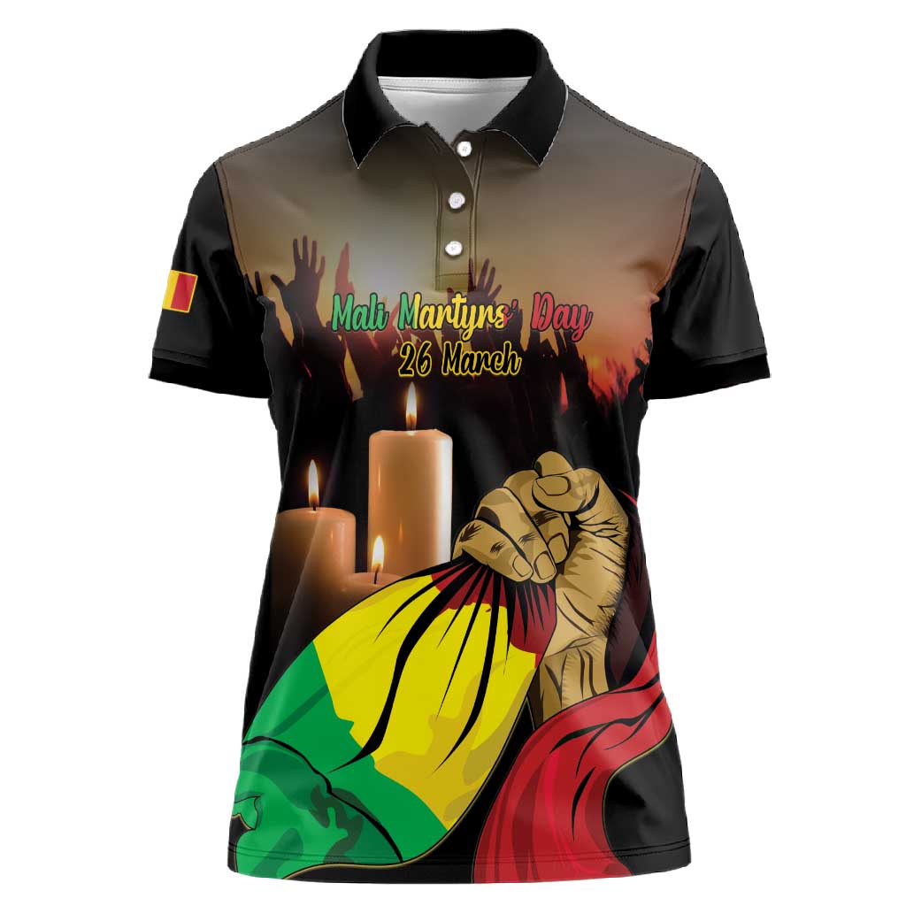 Personalised Proud Mali Martyrs Day In Memory Women Polo Shirt