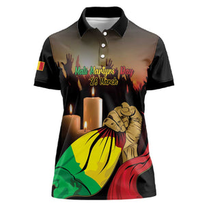 Personalised Proud Mali Martyrs Day In Memory Women Polo Shirt