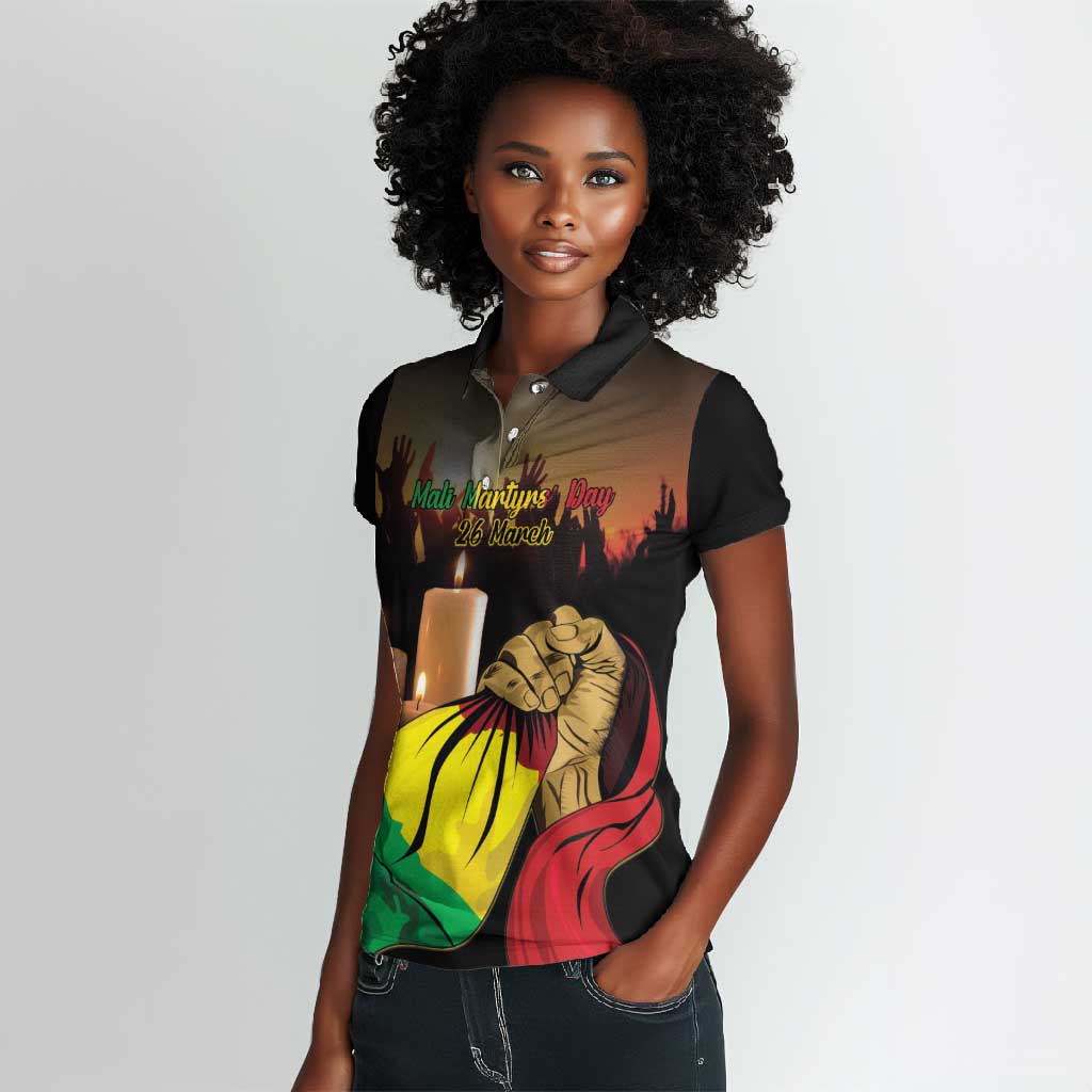 Personalised Proud Mali Martyrs Day In Memory Women Polo Shirt