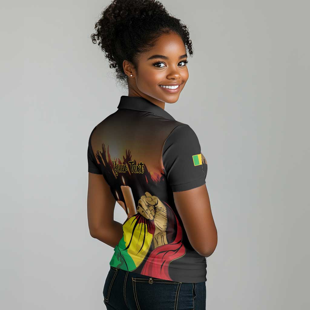 Personalised Proud Mali Martyrs Day In Memory Women Polo Shirt