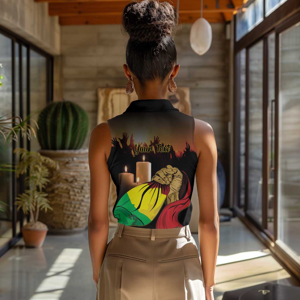 Personalised Proud Mali Martyrs Day In Memory Women Sleeveless Polo Shirt