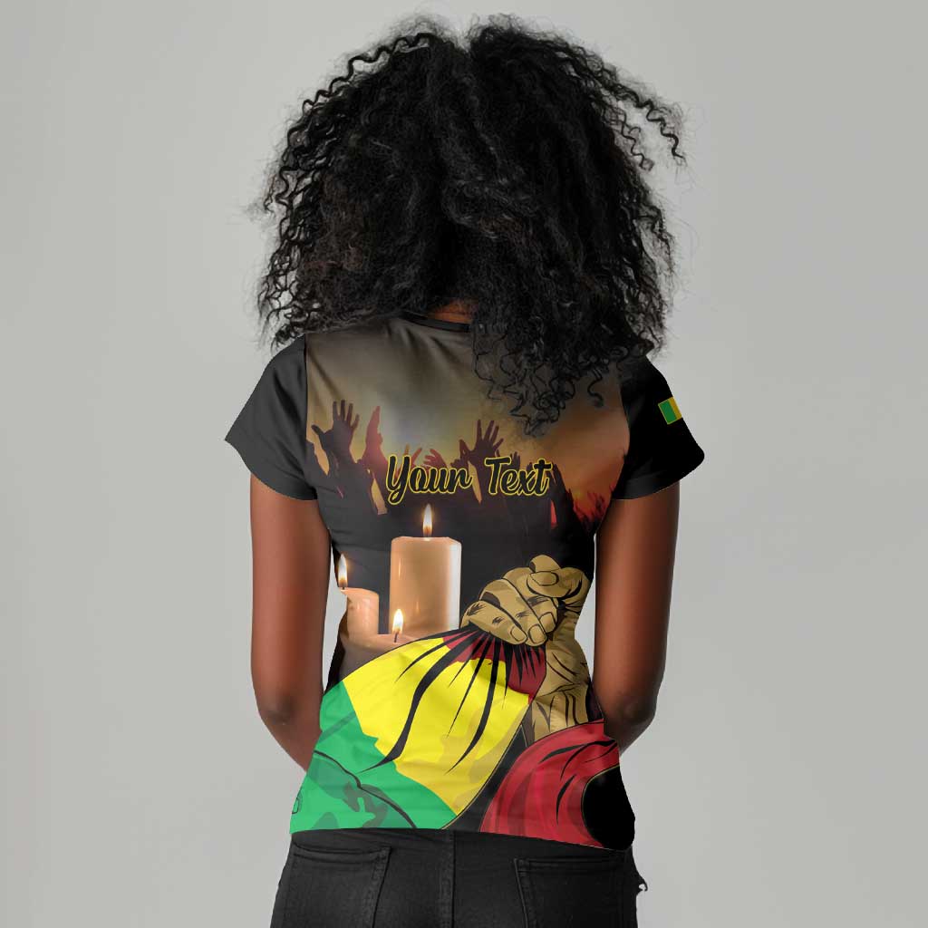 Personalised Proud Mali Martyrs Day In Memory Women V-Neck T-Shirt