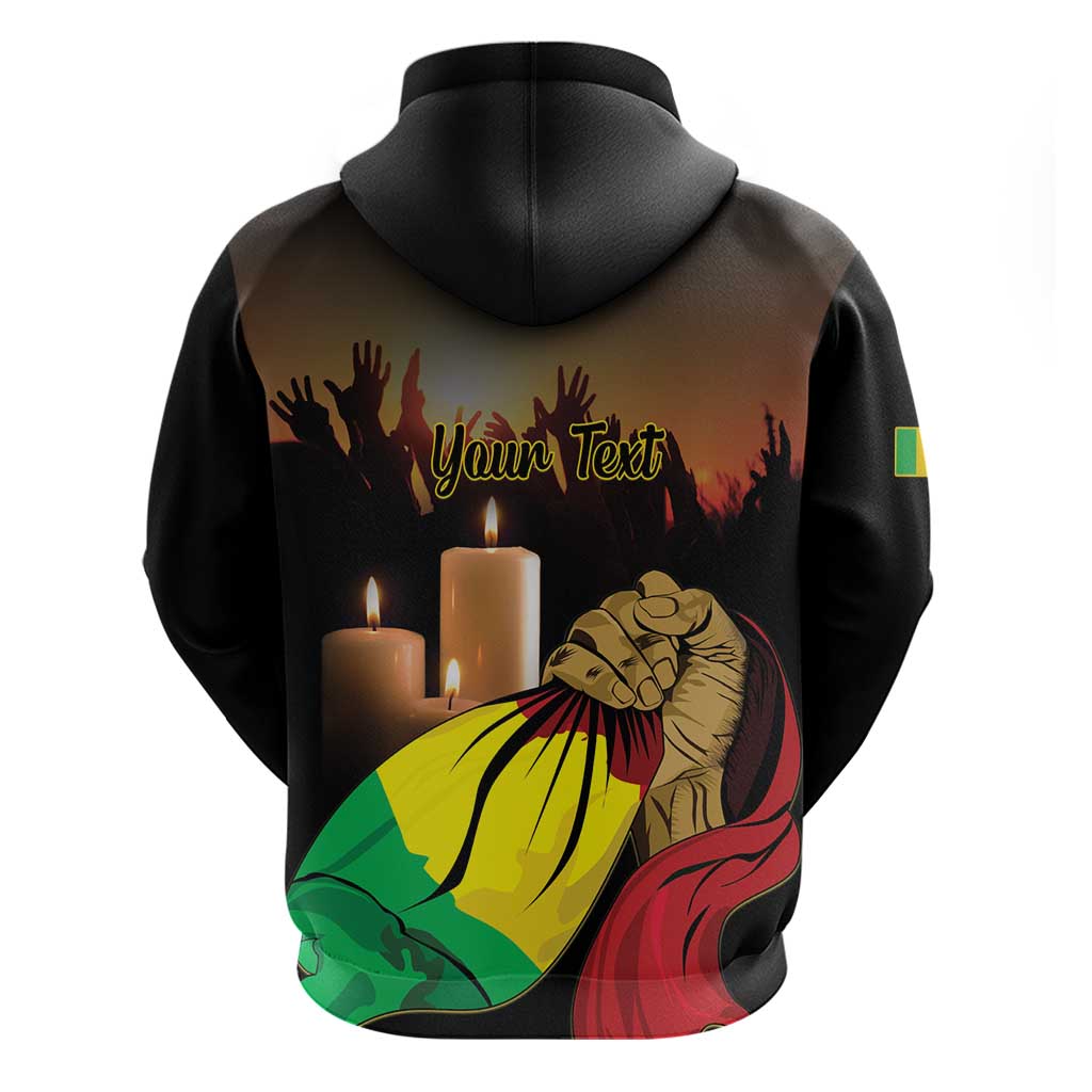 Personalised Proud Mali Martyrs Day In Memory Zip Hoodie