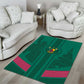 Custom Cameroun Football Area Rug Allez les Lions