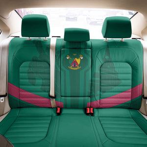 Custom Cameroun Football Back Car Seat Cover Allez les Lions
