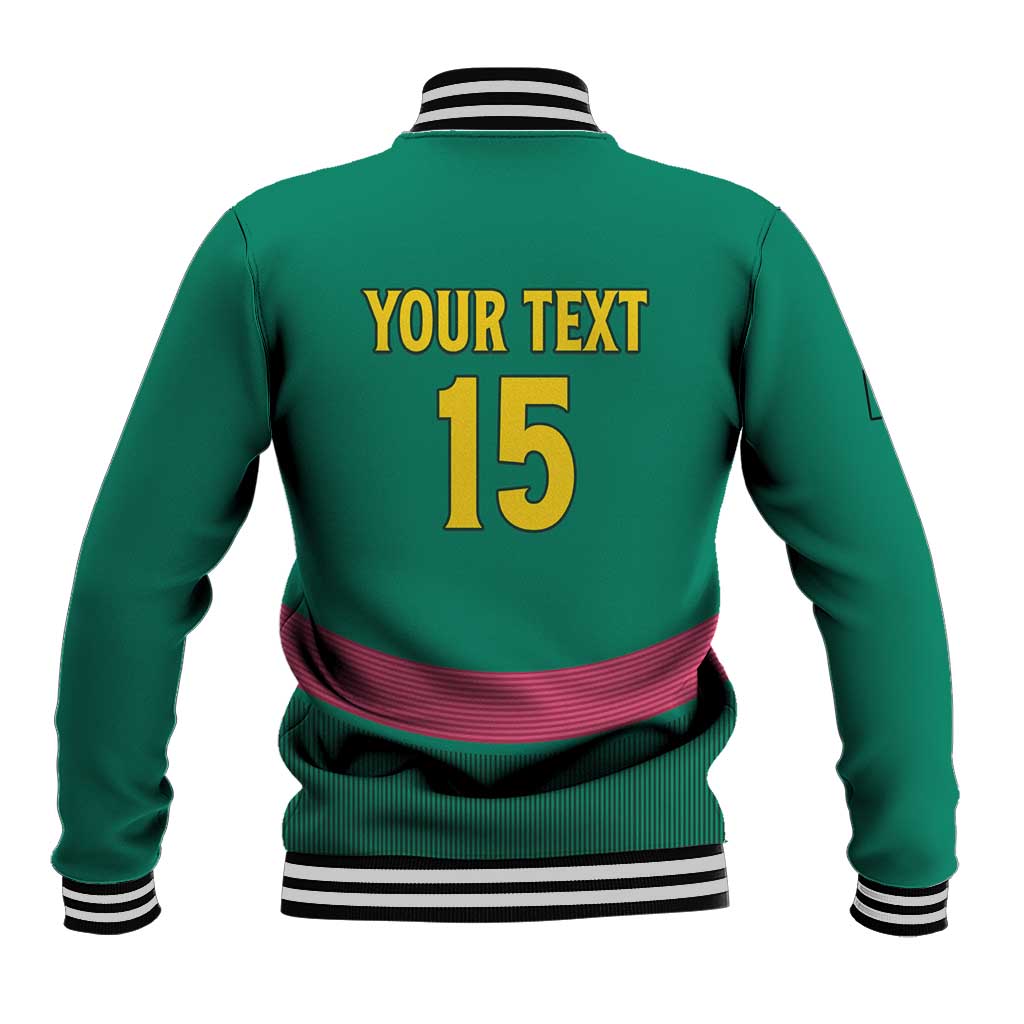 Custom Cameroun Football Baseball Jacket Allez les Lions