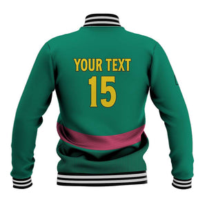 Custom Cameroun Football Baseball Jacket Allez les Lions