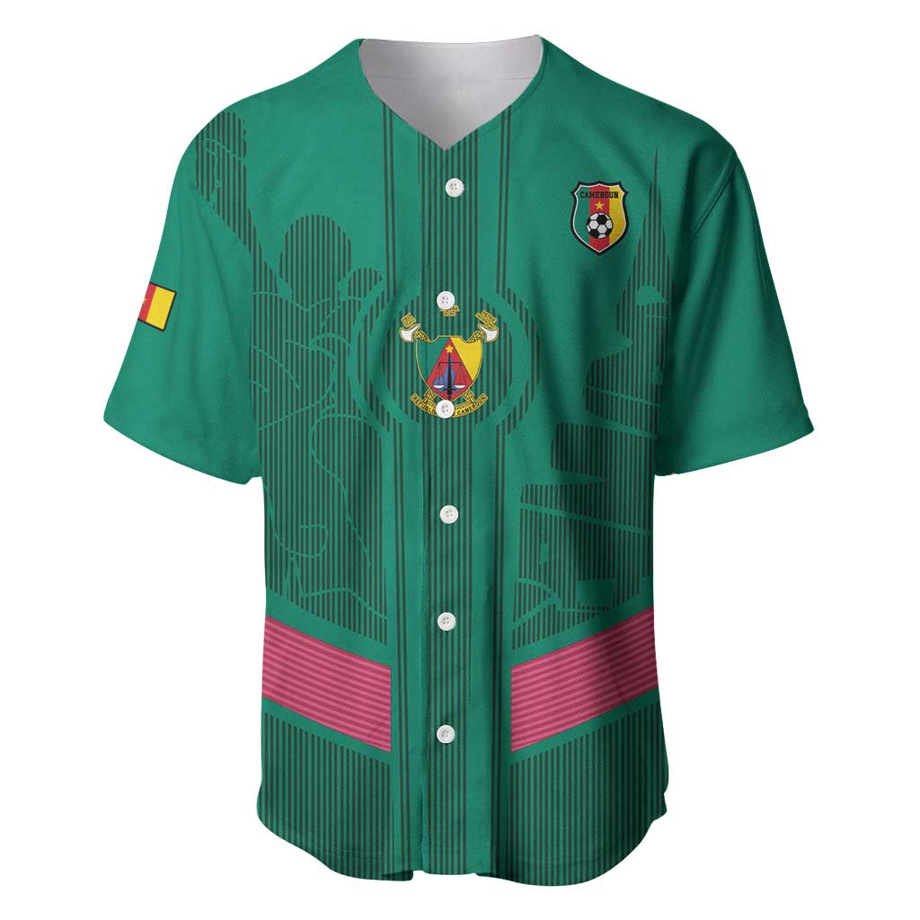 Custom Cameroun Football Baseball Jersey Allez les Lions