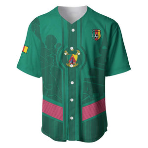 Custom Cameroun Football Baseball Jersey Allez les Lions