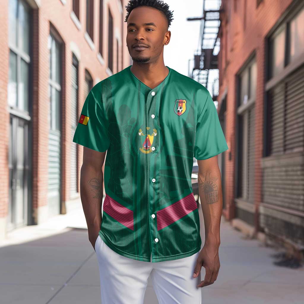 Custom Cameroun Football Baseball Jersey Allez les Lions