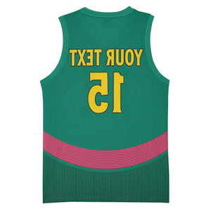 Custom Cameroun Football Basketball Jersey Allez les Lions - African Pride