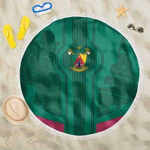 Custom Cameroun Football Beach Blanket Allez les Lions