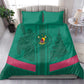 Custom Cameroun Football Bedding Set Allez les Lions