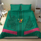 Custom Cameroun Football Bedding Set Allez les Lions