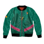 Custom Cameroun Football Bomber Jacket Allez les Lions
