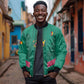 Custom Cameroun Football Bomber Jacket Allez les Lions