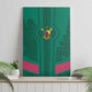Custom Cameroun Football Canvas Wall Art Allez les Lions