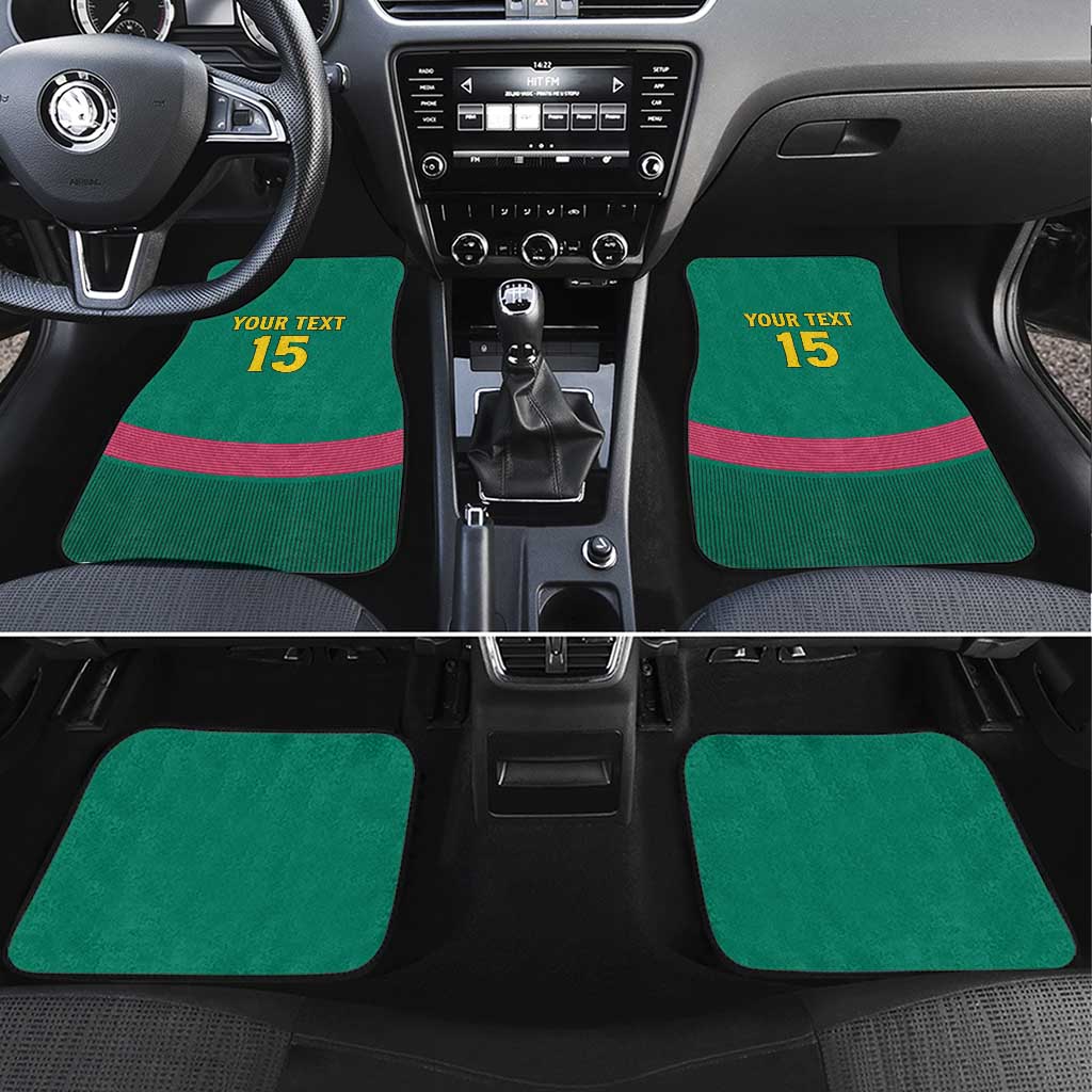 Custom Cameroun Football Car Mats Allez les Lions