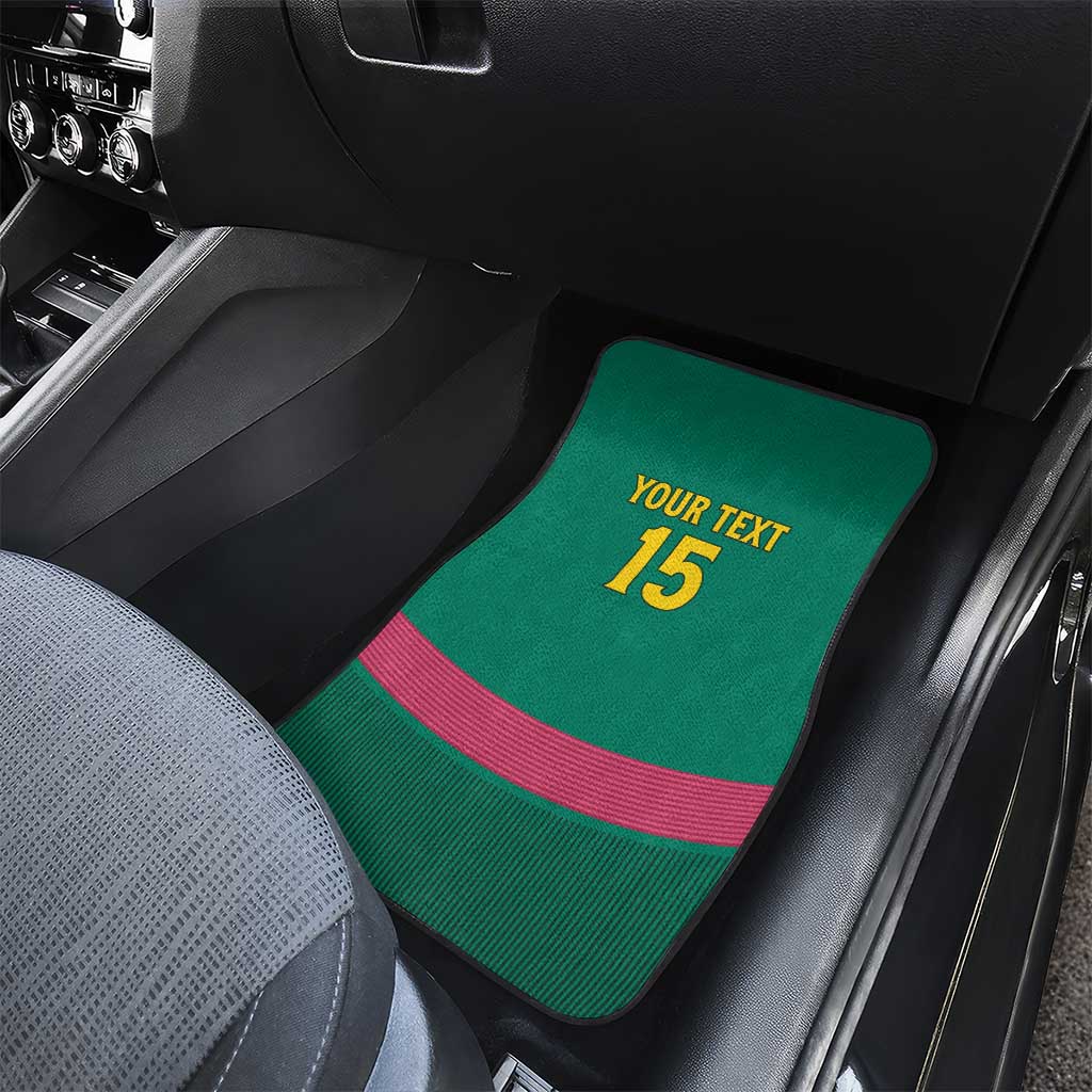 Custom Cameroun Football Car Mats Allez les Lions