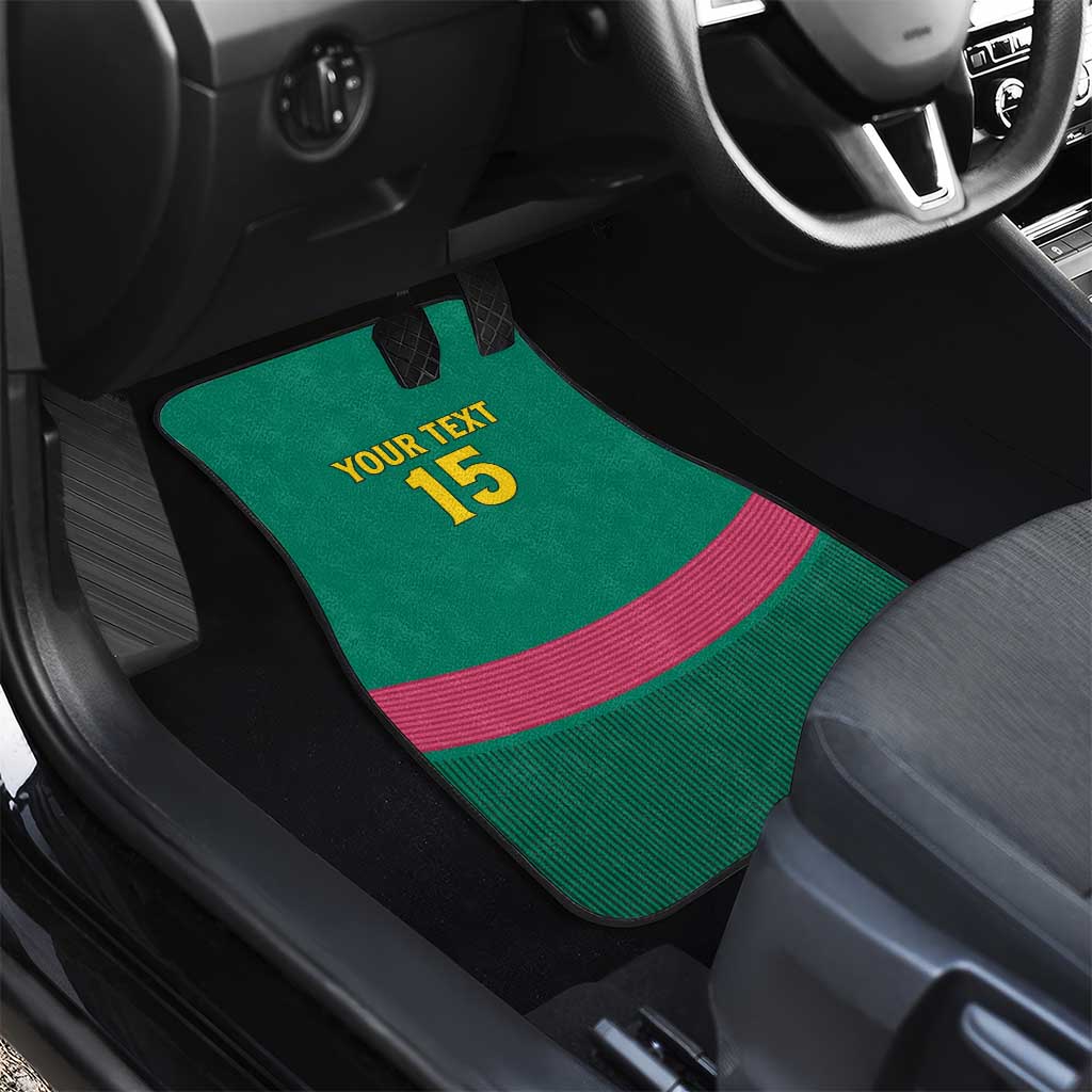 Custom Cameroun Football Car Mats Allez les Lions