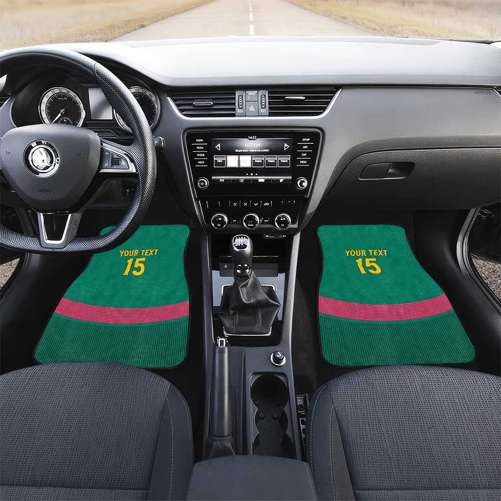 Custom Cameroun Football Car Mats Allez les Lions