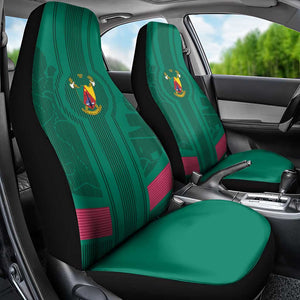 Custom Cameroun Football Car Seat Cover Allez les Lions