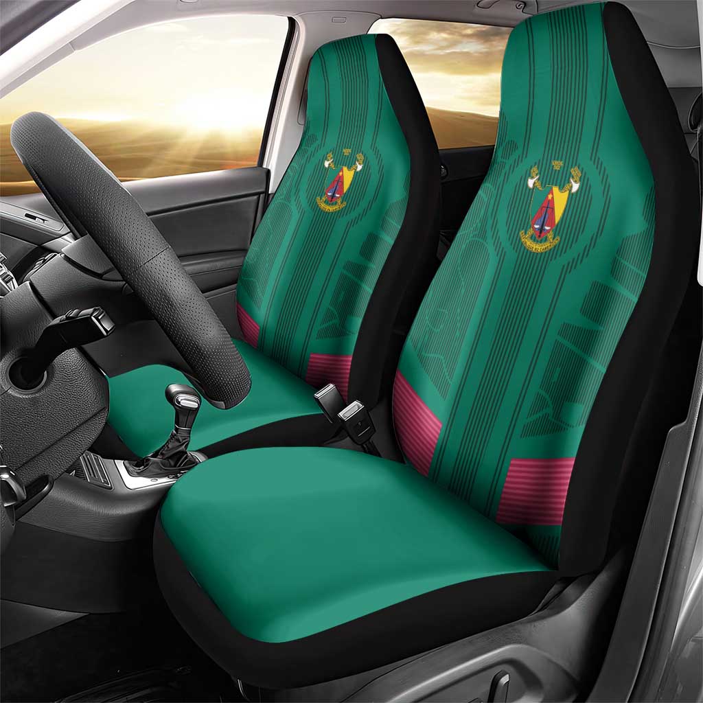 Custom Cameroun Football Car Seat Cover Allez les Lions