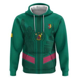 Custom Cameroun Football Hoodie Allez les Lions