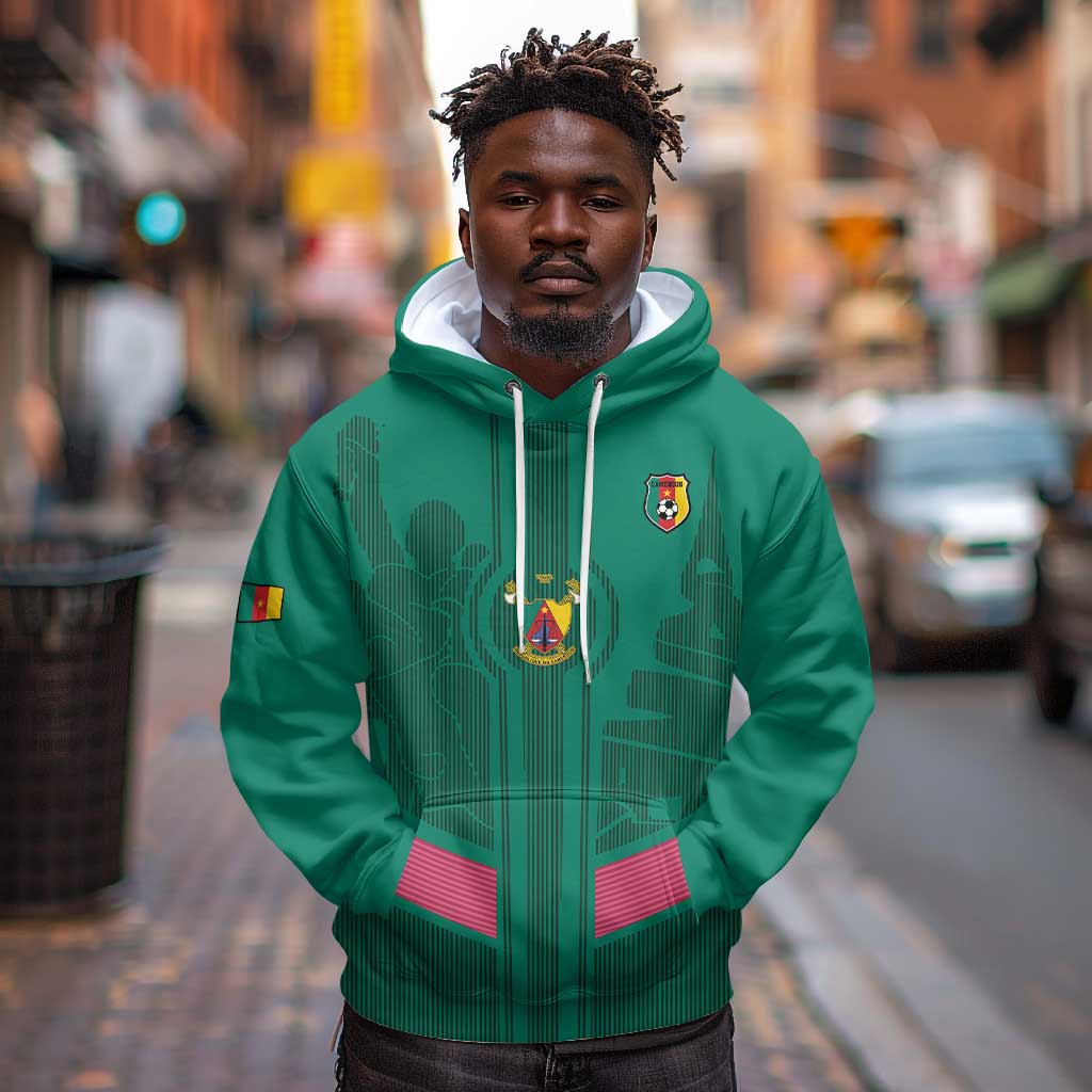 Custom Cameroun Football Hoodie Allez les Lions