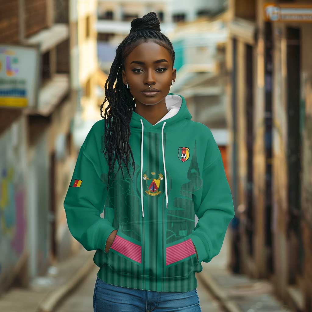 Custom Cameroun Football Hoodie Allez les Lions