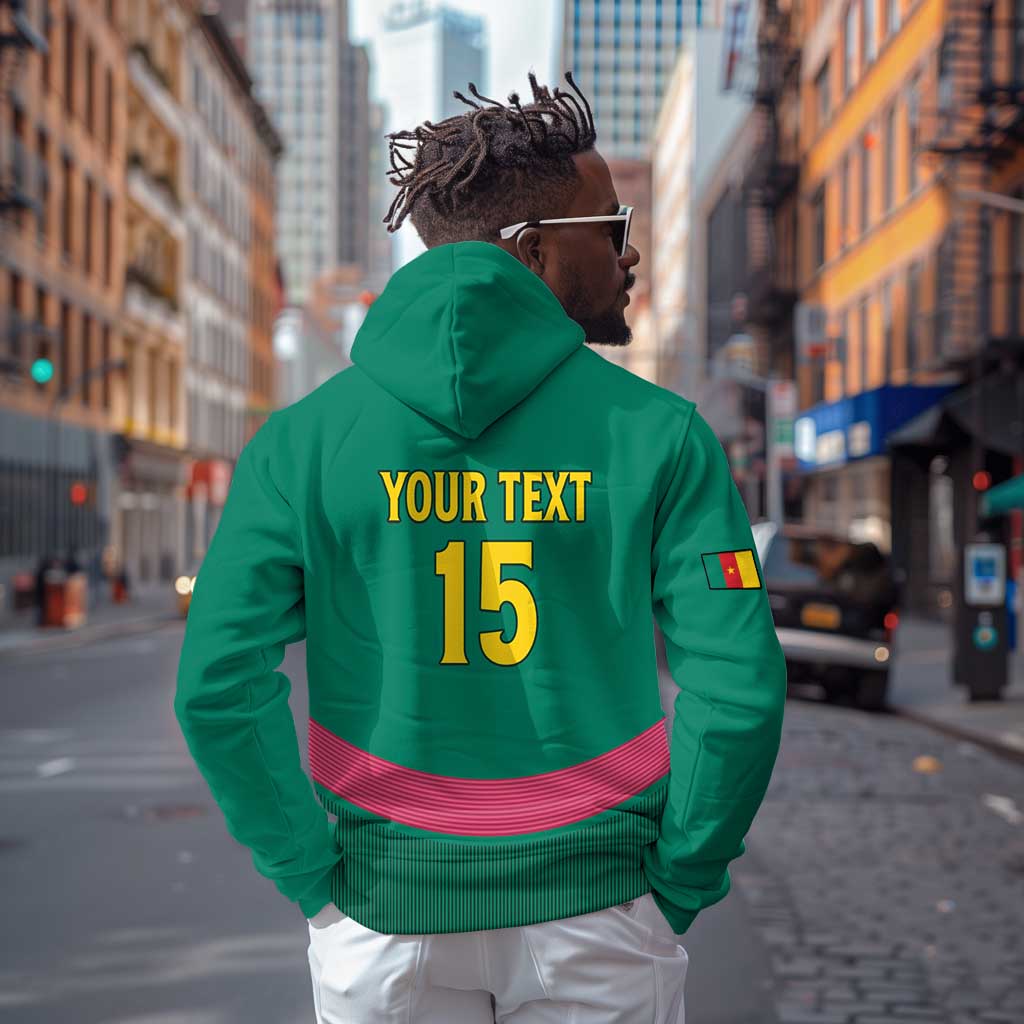 Custom Cameroun Football Hoodie Allez les Lions