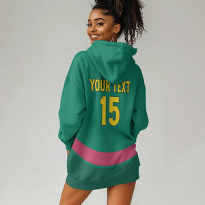 Custom Cameroun Football Hoodie Dress Allez les Lions