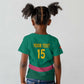 Custom Cameroun Football Kid T shirt Allez les Lions