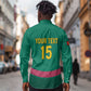 Custom Cameroun Football Long Sleeve Button Shirt Allez les Lions