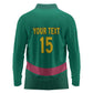Custom Cameroun Football Long Sleeve Polo Shirt Allez les Lions
