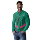 Custom Cameroun Football Long Sleeve Polo Shirt Allez les Lions