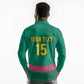 Custom Cameroun Football Long Sleeve Polo Shirt Allez les Lions