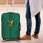 Custom Cameroun Football Luggage Cover Allez les Lions