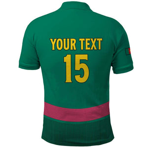 Custom Cameroun Football Polo Shirt Allez les Lions