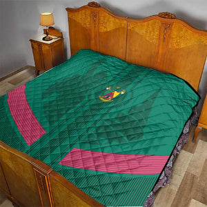 Custom Cameroun Football Quilt Allez les Lions