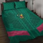 Custom Cameroun Football Quilt Bed Set Allez les Lions